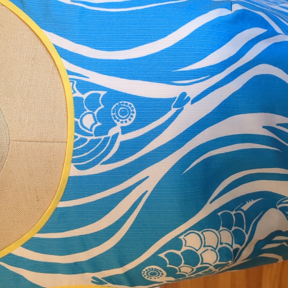 Lilly Pulitzer Delia Shift Resort White, Blue & Yellow Joe Fish Dress size 4 - Picture 6 of 16